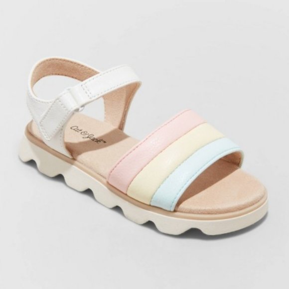 Toddler Girls Penelope Ankle Strap Sandals Rainbow - Cat & Jack - Picture 1 of 4